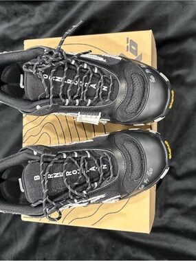 Sicko Born From Pain Black & White Distressed Hiking Sneakers